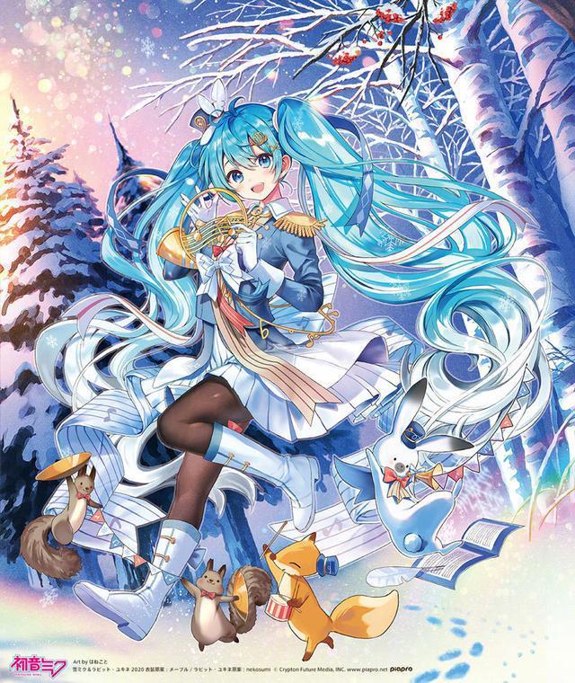 雪初音遇上冰六尾，这波初音未来和宝可梦的联动太萌了