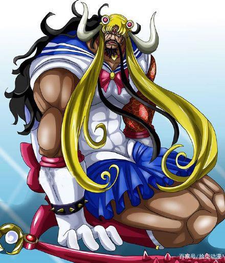 动漫联动：草帽团全员化身美少女战士！王下七武海邂逅海绵宝宝