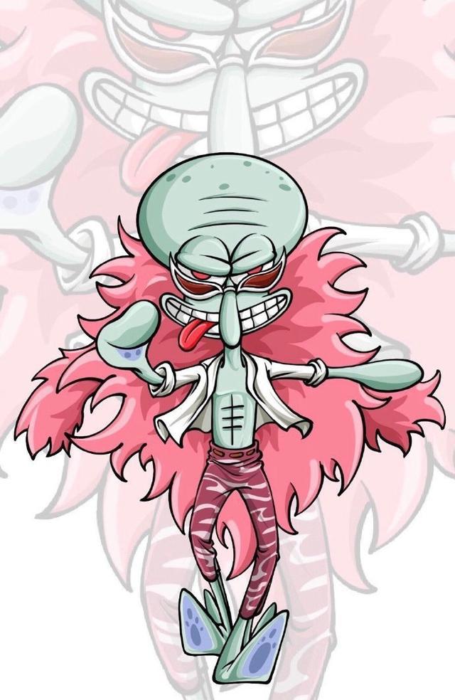 动漫联动：草帽团全员化身美少女战士！王下七武海邂逅海绵宝宝