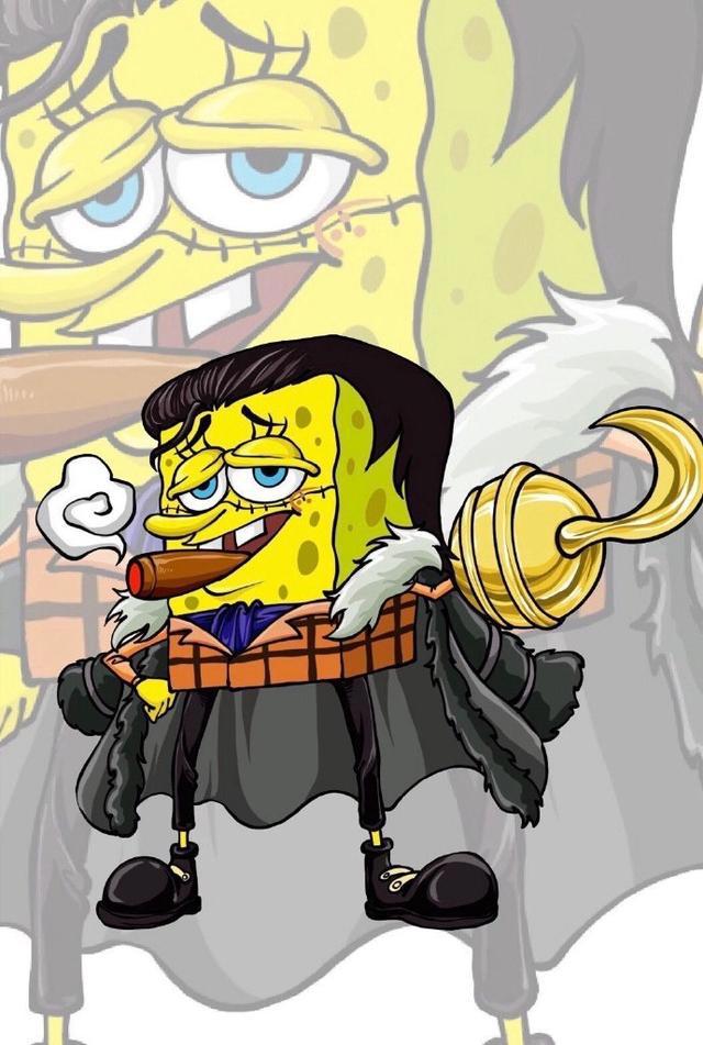 动漫联动：草帽团全员化身美少女战士！王下七武海邂逅海绵宝宝