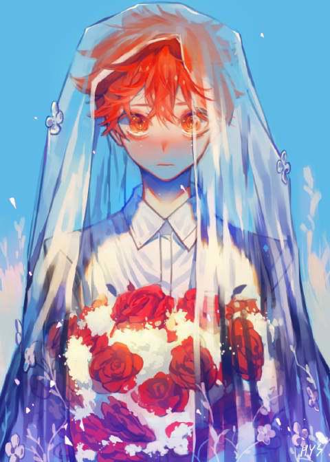 动漫男神穿婚纱的样子真的很美，我一个女生看了都想娶回家