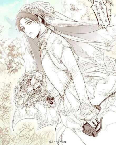 动漫男神穿婚纱的样子真的很美，我一个女生看了都想娶回家