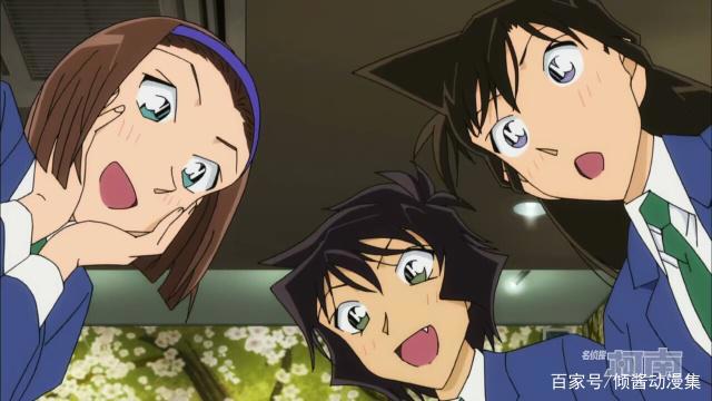 名侦探柯南：帝丹高中修学旅行，同框的新兰发糖知多少？