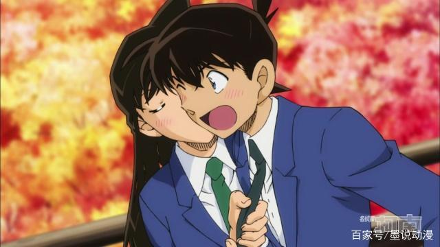 名侦探柯南：红色修学旅行圆满画下句号，小兰亲吻新一，关系确定