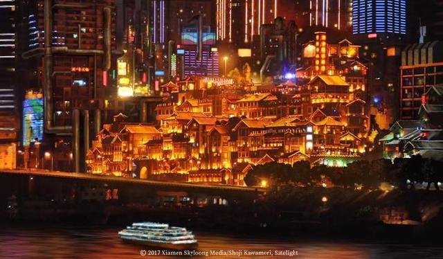 老火锅、洪崖洞、李子坝轻轨、渝中半岛…日本“变形机甲之父”河森正治点燃未来重庆