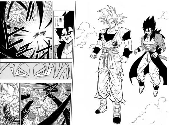 龙珠英雄漫画第5回：剧情大改，自在极意功悟空援救超4贝吉特！