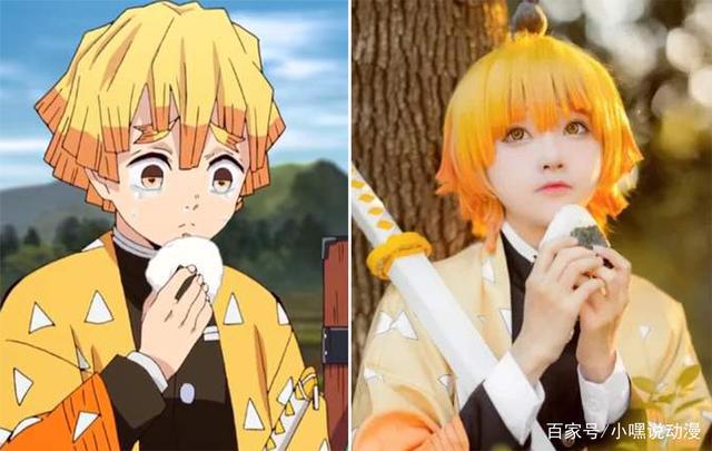 《鬼灭之刃》超神COS，伊之助A爆了，弥豆子却是个男人