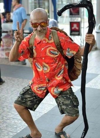 当《龙珠》遇上cosplay，小悟空超可爱，比克非常绿