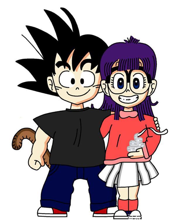 龙珠：八张孙悟空和阿拉蕾的合照，小悟空卡哇伊阿拉蕾萌萌哒！