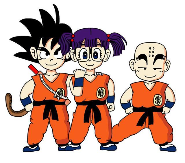 龙珠：八张孙悟空和阿拉蕾的合照，小悟空卡哇伊阿拉蕾萌萌哒！