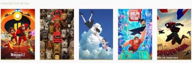奥斯卡动画长片提名公开，蜘蛛侠动画成获奖大热门