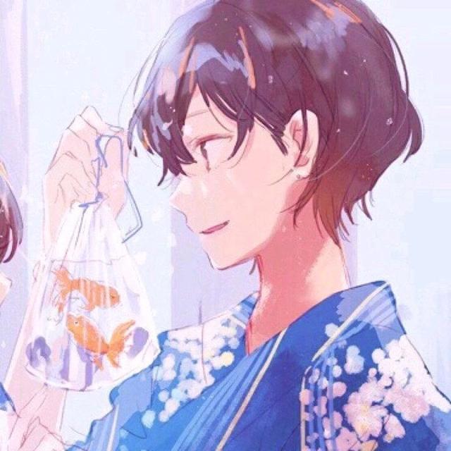 动漫情侣头像：有爱情，才会有思念吧