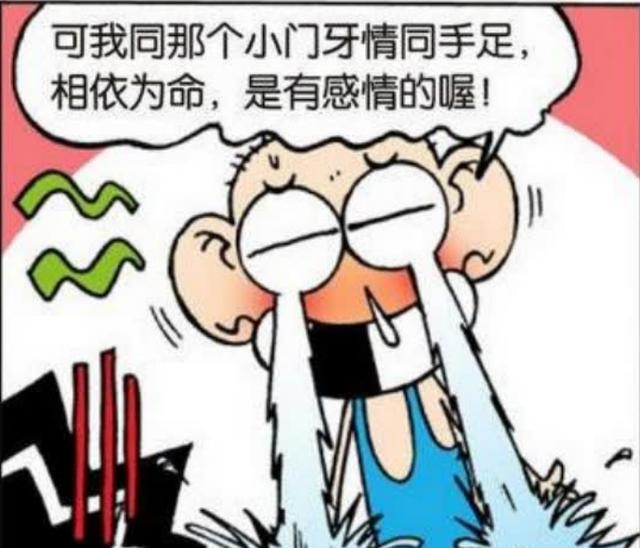 呆头的门牙摔掉了，但是他这奇特的悼念方式让旺财难以理解！