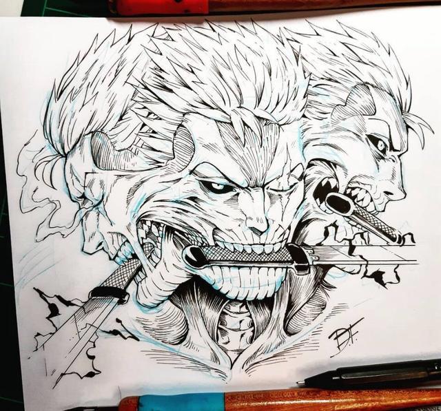 巨人世界里的海贼王：索隆阿修罗状态好评，藤虎随手一丢就是月球