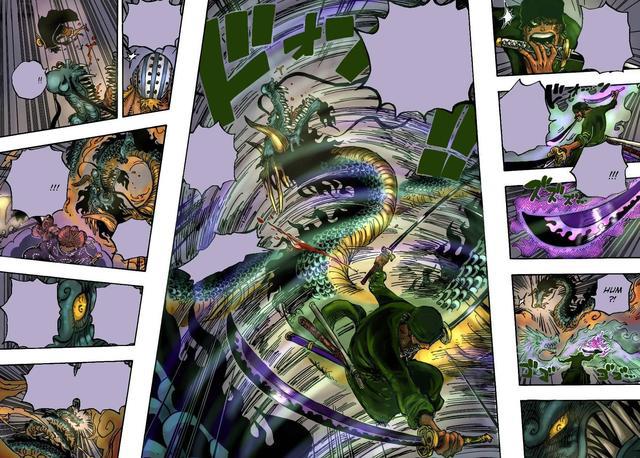 海贼王1010话，索隆新招叫“阿修罗拔剑·亡者戏”，凯多被打出血