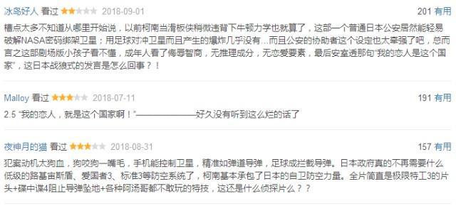 名侦探柯南：零的执行人遭滑铁卢？豆瓣5.9分，网友都这么说