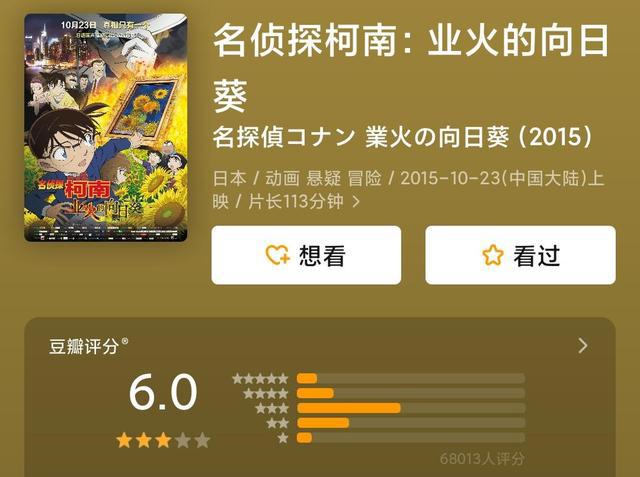 名侦探柯南新剧场版定档4月17，回顾前六部剧场版，哪部票房最高？