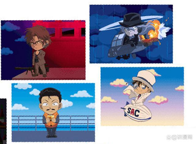名侦探柯南：剧场版Q版画风，不同风格可爱到爆，你认出了几个