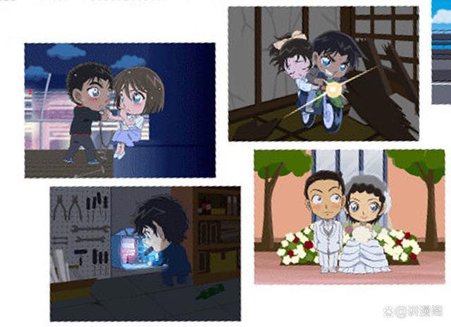 名侦探柯南：剧场版Q版画风，不同风格可爱到爆，你认出了几个