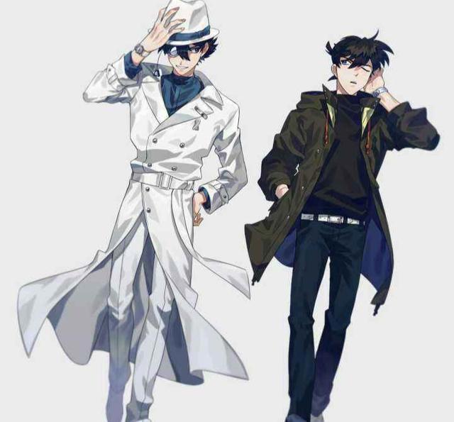 名侦探柯南：工藤新一VS怪盗基德，侦探与怪盗碰撞出来的美妙羁绊