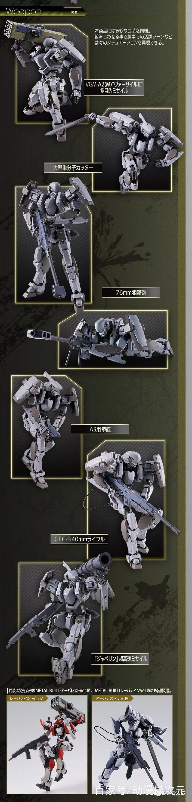 系列最丰富的武装，万代METALBUILD《全金属狂潮》M9Ver.IV