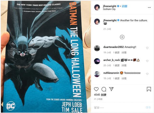 马特里夫斯导演的新版《蝙蝠侠》很可能改编漫画《漫长的万圣节》