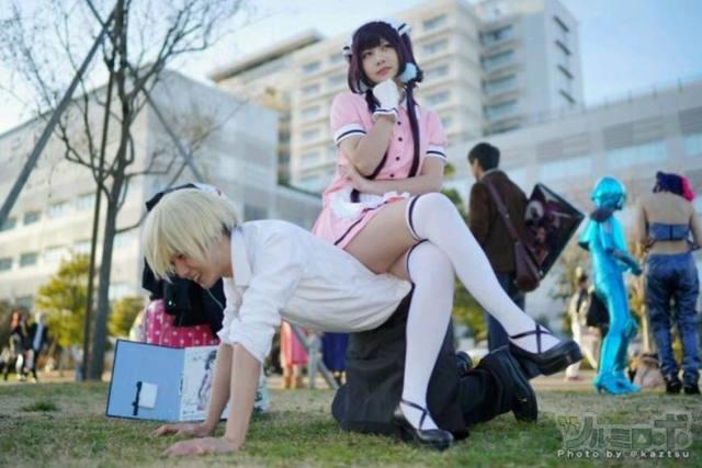 《调教咖啡厅》C93漫展莓香COS引发日网友关注！エロ又S！