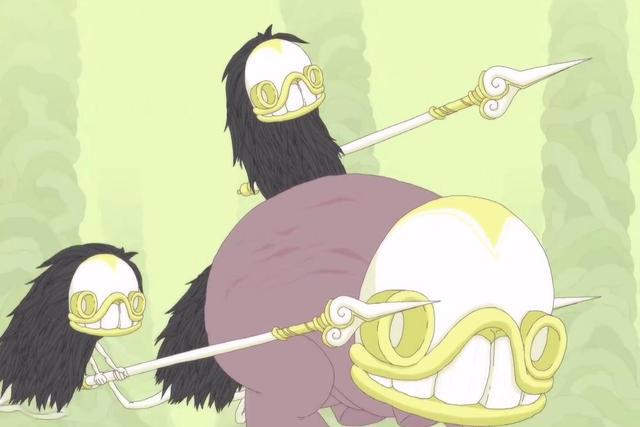 这动画，作者没吃几斤蘑菇也画不出来，里面的生物构成诡异食物链