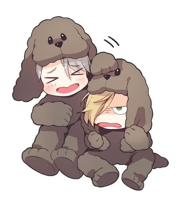 《冰上的尤里》银发少年维克托，连嘴型都是爱心型，简直太可爱了