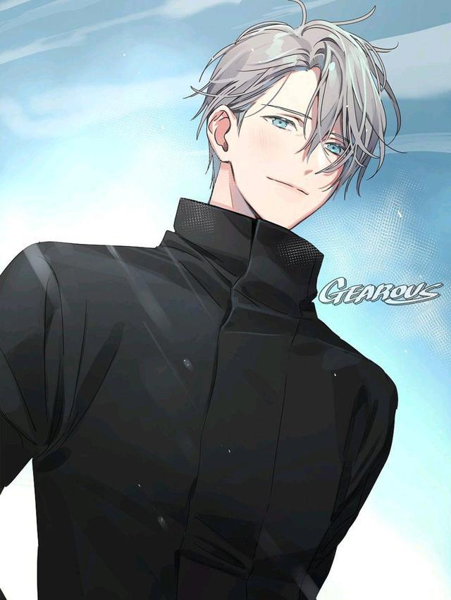 《冰上的尤里》银发少年维克托，连嘴型都是爱心型，简直太可爱了