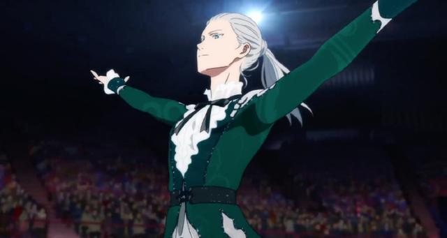 《冰上的尤里》新剧场版预告，维克托重回17岁，长发美人赛高