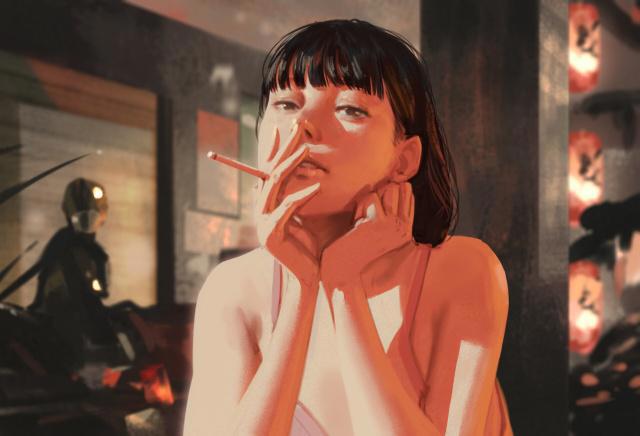 coser小姐姐的颓废生活，酒瓶不离手、正如现实版的《后街女孩》