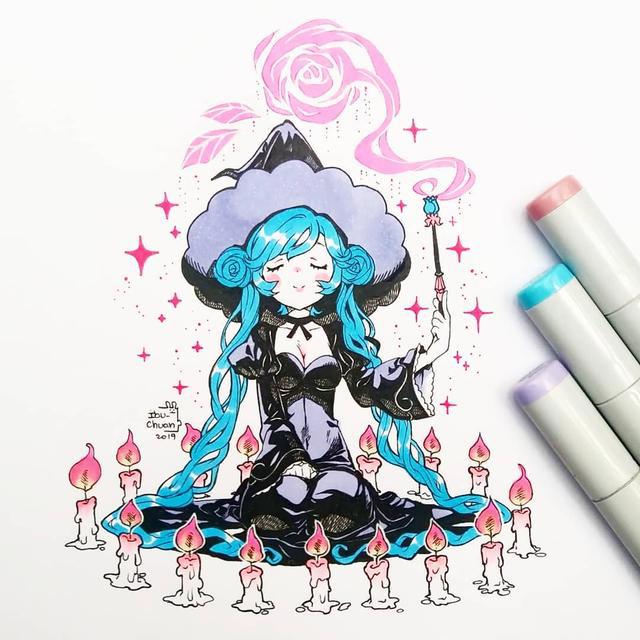 20张q版动漫人物手绘图，超可爱的q版美少女，赶紧收藏吧！