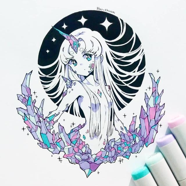 20张q版动漫人物手绘图，超可爱的q版美少女，赶紧收藏吧！