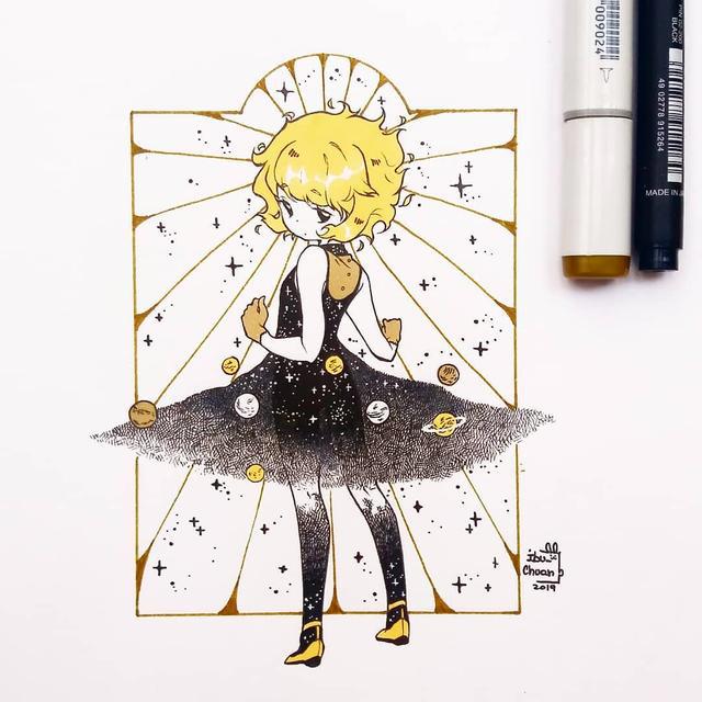 20张q版动漫人物手绘图，超可爱的q版美少女，赶紧收藏吧！