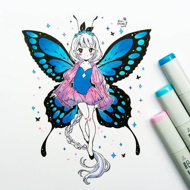 20张q版动漫人物手绘图，超可爱的q版美少女，赶紧收藏吧！