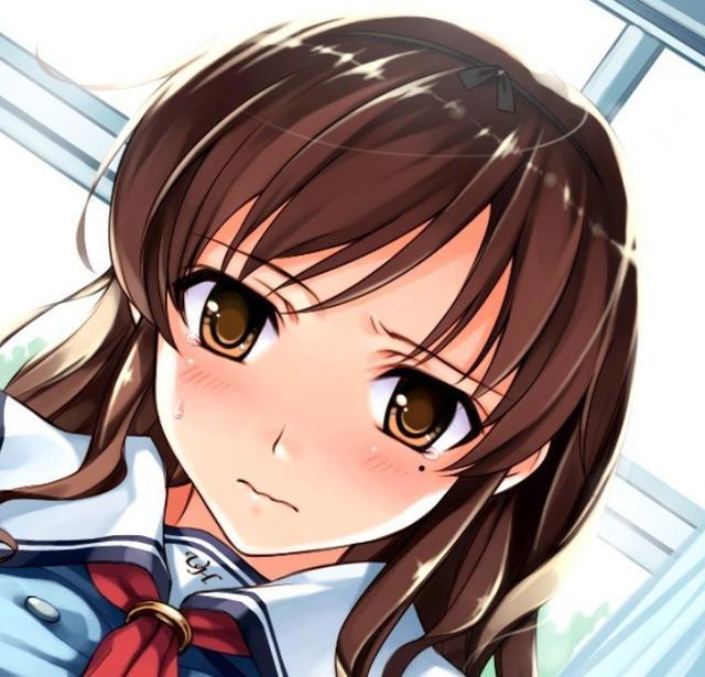 二次元动漫头像：褐色头发的可爱女生，总有一个你会喜欢的！