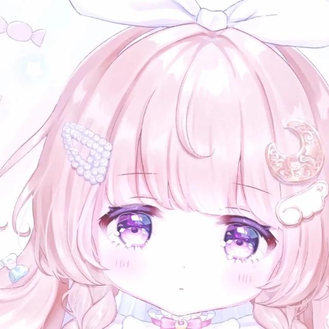 粉色系可爱女生动漫头像满满的少女心令人心动