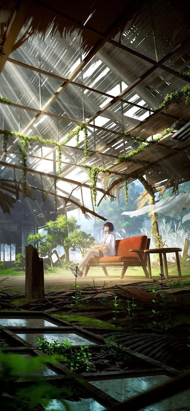 绿色系列唯美高清动漫女生壁纸&头像（上）