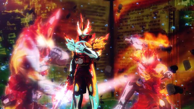 假面骑士Saber元素龙变身赏析，超厚字典魔法书，两条龙撕咬变身