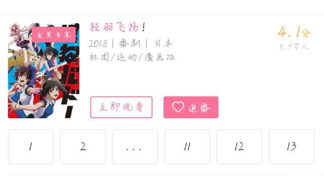 一部高开低走动漫，b站获4.1超低分——《轻羽飞扬》