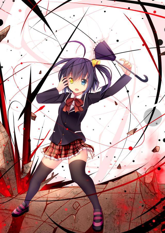 中二病也要谈恋爱：可爱萝莉小鸟游六花插画分享，喜欢就收藏吧