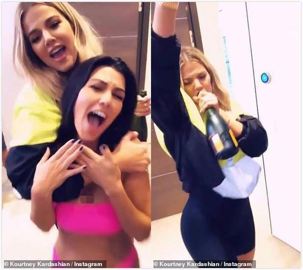 富婆凯莉·詹娜秀芭比粉头发，朋克小背心很摇滚，手上鸽子蛋太壕