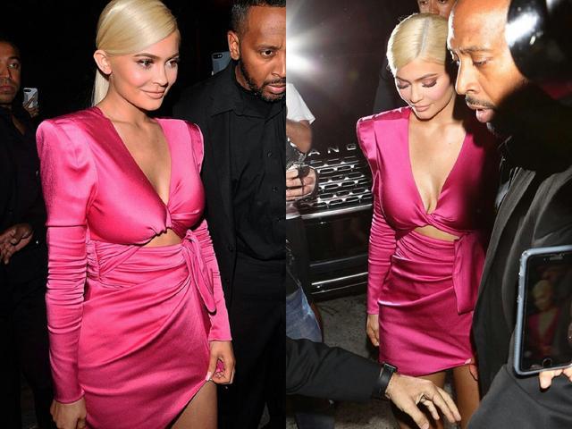 金小妹凯莉生日，金发红衣美得如同芭比娃娃，五朵金花齐聚一堂