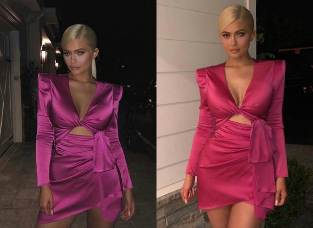 金小妹凯莉生日，金发红衣美得如同芭比娃娃，五朵金花齐聚一堂