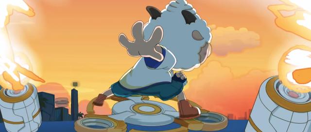 《喜羊羊与灰太狼》决战次时代，懒羊羊A爆，三重悬浮炮炫酷登场