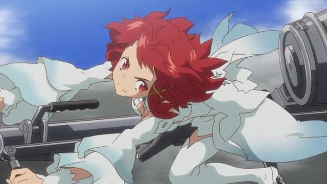 骑扫帚的真是弱爆了！这部动画的女主居然骑一把枪上天跟飞机对打