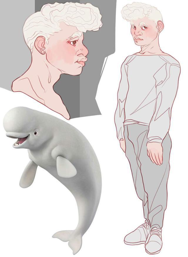 画师创作将动画角色拟人化，闪电麦昆就让你感觉强的看不见车尾灯