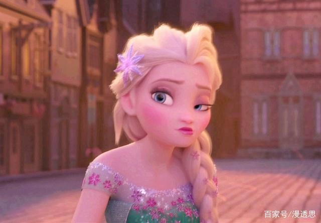 冰雪奇缘里面的艾莎，过着孩子们梦想的生活，深受美少女们青睐