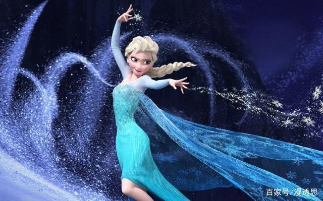 冰雪奇缘里面的艾莎，过着孩子们梦想的生活，深受美少女们青睐